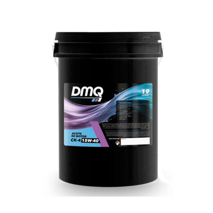 Aceite motor DMQ CK-4 15W40 19L homologado por Dercomaq