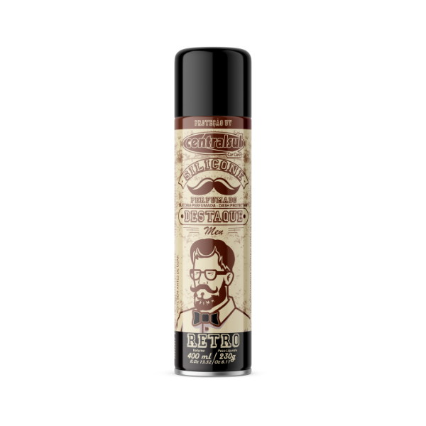 SILICONA PERFUMADA RETRO AEROSOL 400ML CENTRALSUL (6 unidades)