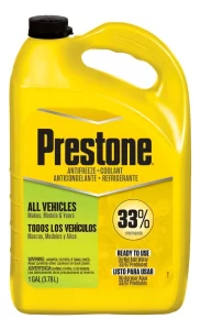 ANTICONGELANTE + REFRIGERANTE PRESTONE 33% (verde fluor) 1GAL